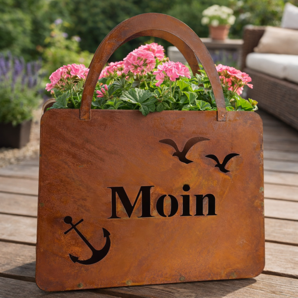 Tasche mit Moin und Möwen XXL